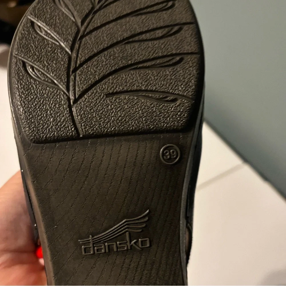 Dansko Classic Black Leather Clogs - Picture 2 of 7